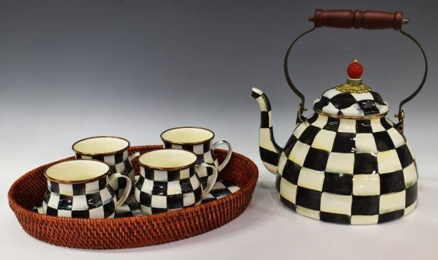 (6) MACKENZIE CHILDS CERAMIC ENAMEL