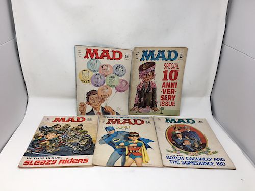 6 MAD MAGAZINES 1960S 1970S