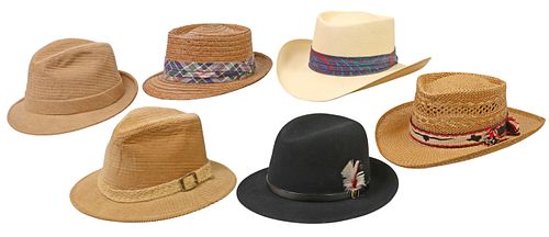 (6) MEN&#039;S FEDORA &AMP;