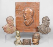 (6) Metal political items, c/o