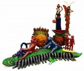 (6) MEXICAN FOLK ART PAINTED P