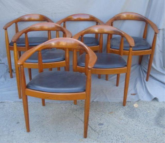 6 Midcentury HANS WEGNER Curved