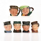 6 MINI ROYAL DOULTON CHARACTER