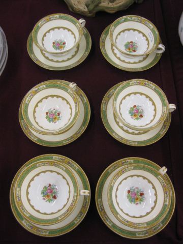 6 Minton China Cups & Saucers