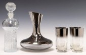 (6) MODERN GLASS BARWARE, DORO