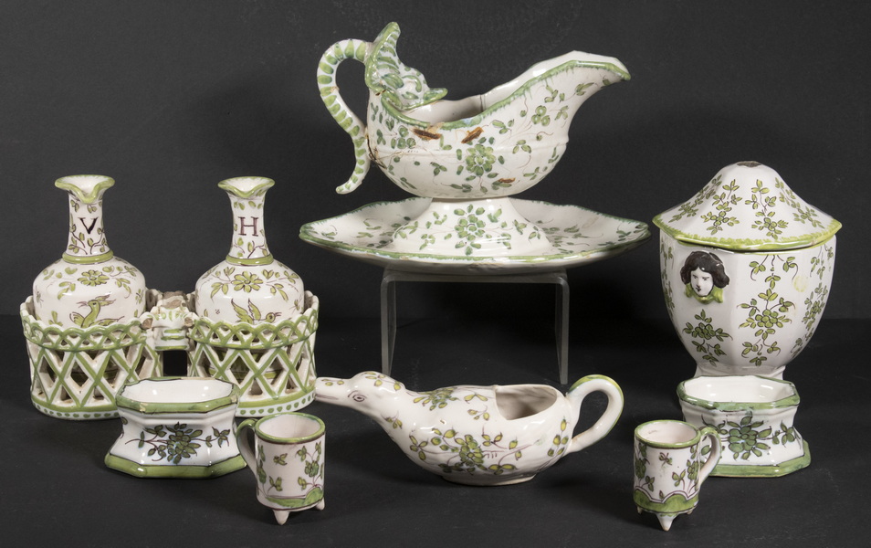 (6) MOUSTIERS FRENCH FAIENCE
