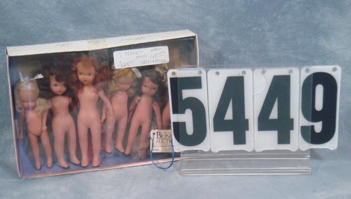 6 nancy Ann Storybook dolls, bisque