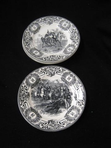 6 Napoleonic Plates by Boch