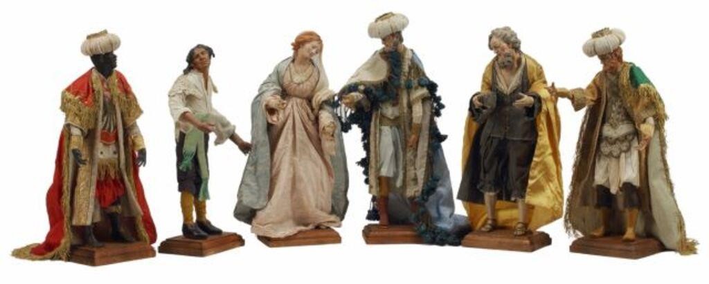 (6) NEAPOLITAN CRECHE NATIVITY