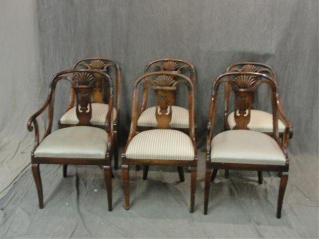 6 Neoclassical Style Chairs. From a