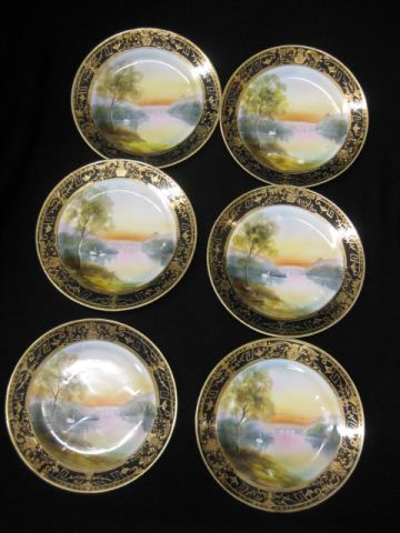 6 Nippon Handpainted Porcelain