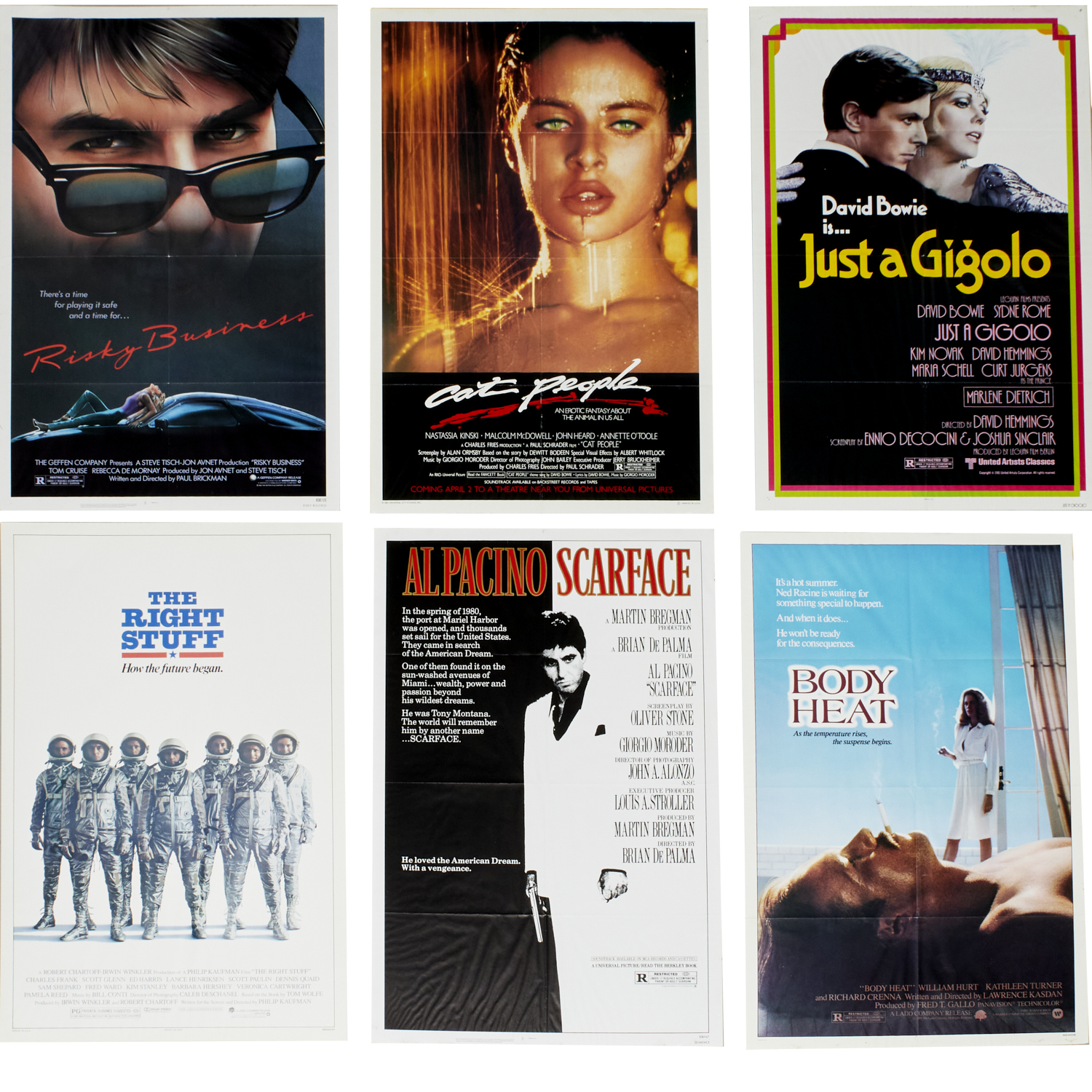 (6) ONE-SHEET MOVIE POSTERS,