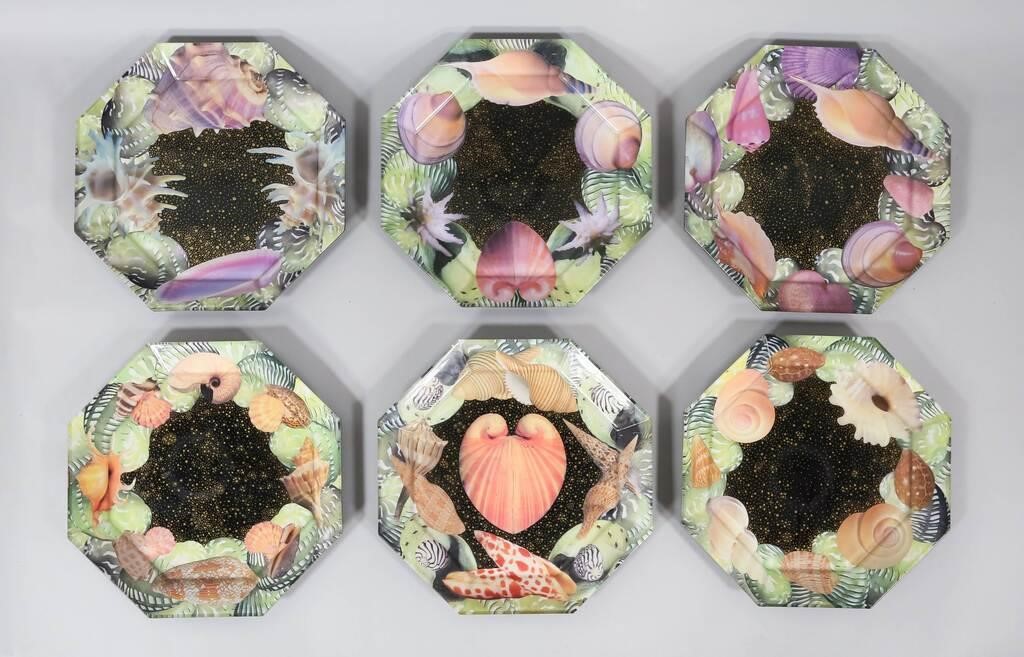 6 PABLO MANZONI GLASS SEASHELL
