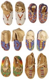 (6 PAIR) NATIVE AMERICAN CHILD