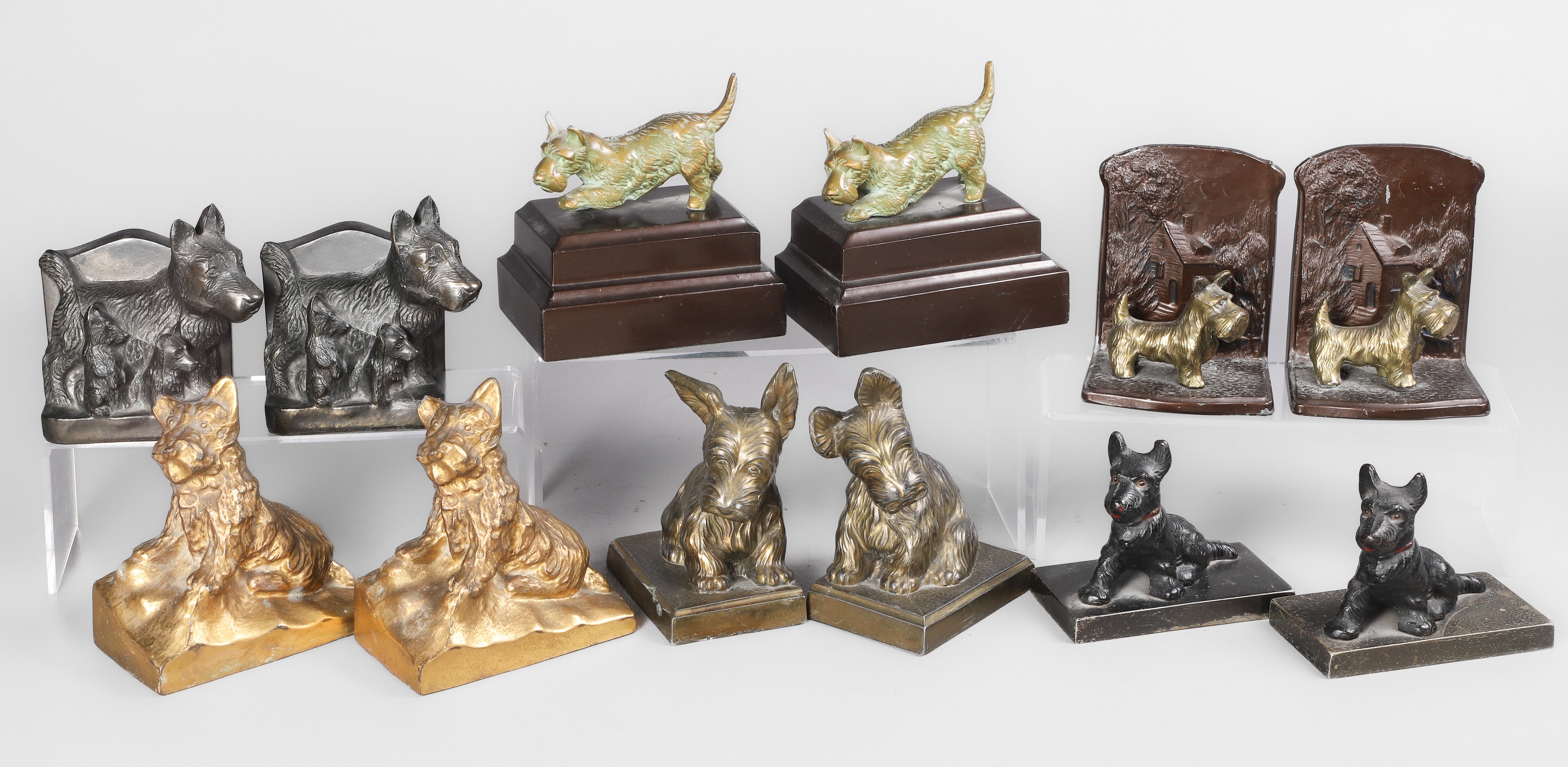 (6) Pair of Scottish Terrier
