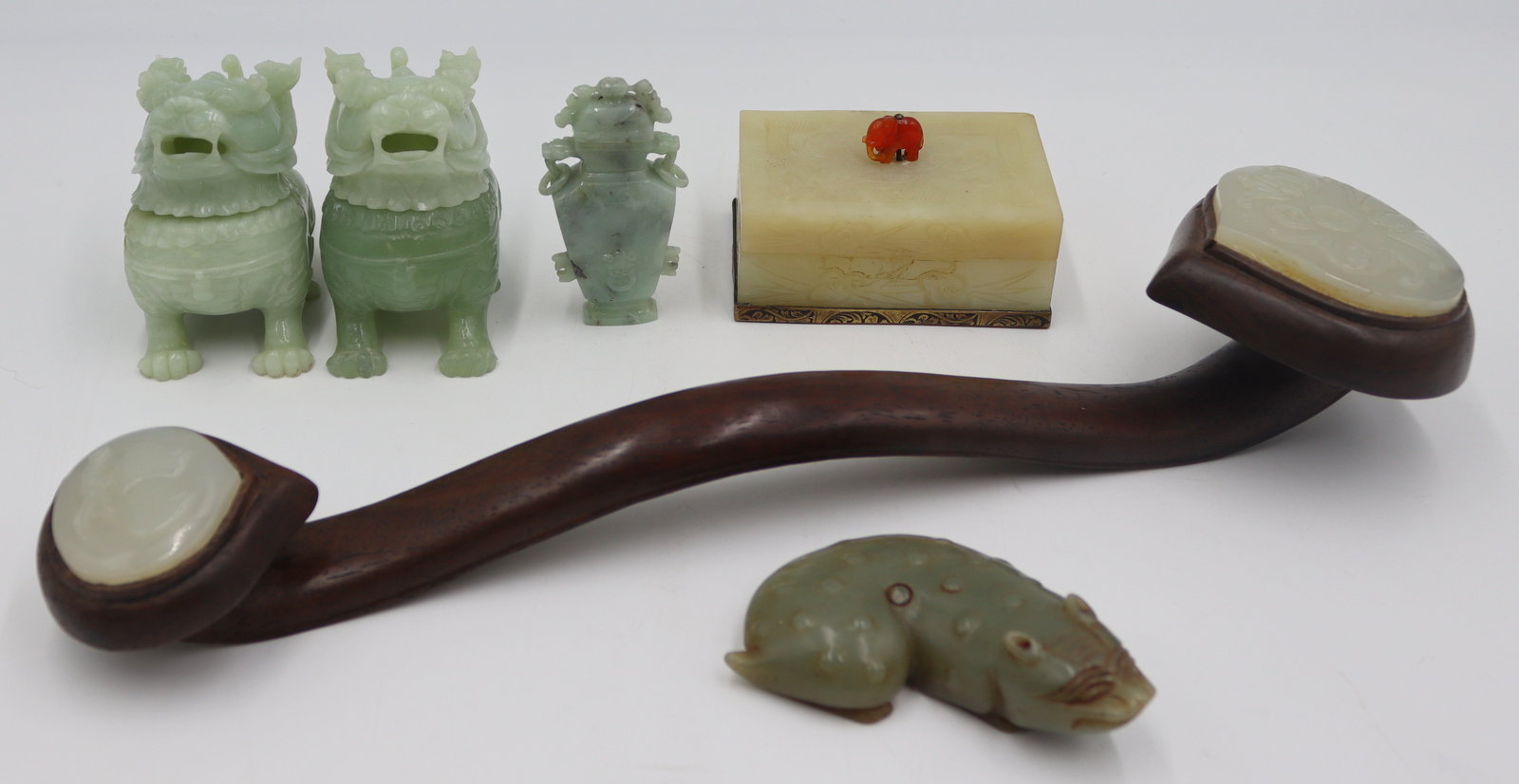 6 PC. ASIAN JADE AND JADEITE