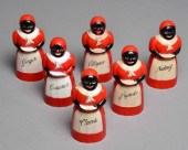 (6) PC. AUNT JEMIMA RED PLASTI