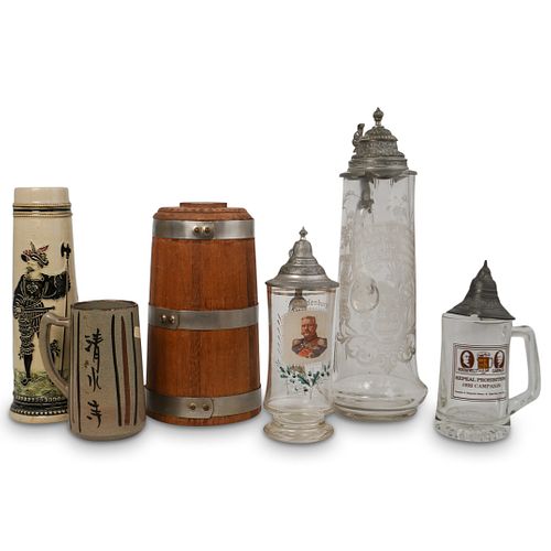 (6 PC) BEER STEIN LOTDESCRIPTION: