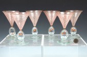 6 PC. BIMINI GLASS WITH SWIRL