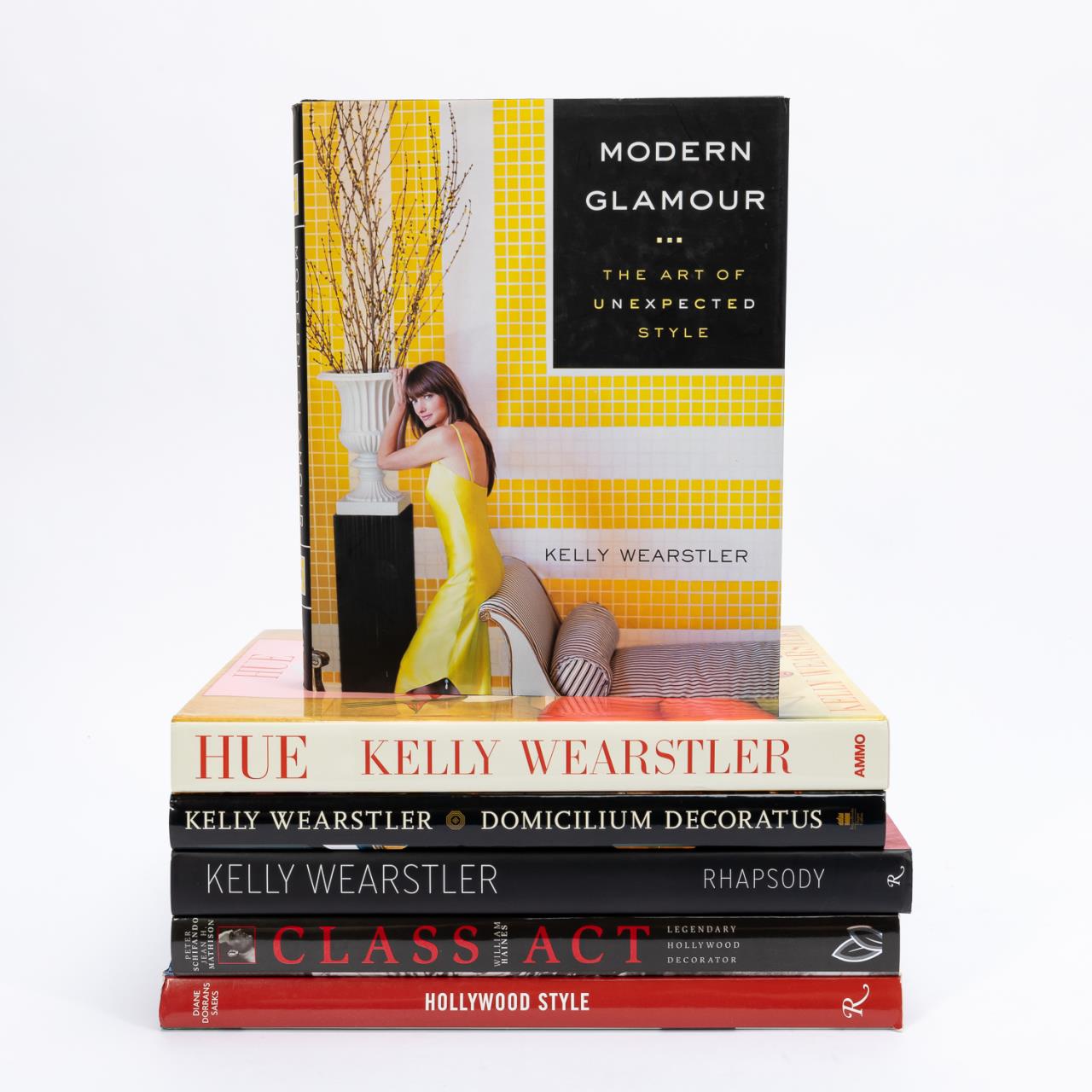 6 PC, BOOKS ON INTERIOR