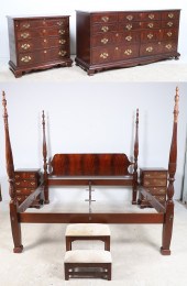 (6) pc Craftique mahogany bedr