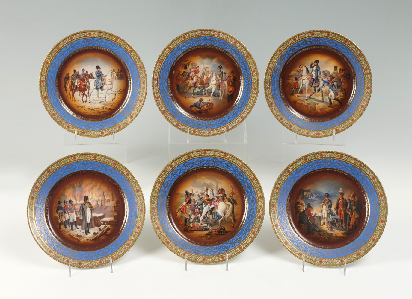 6 PC. CZECH CARLSBAD PORCELAIN