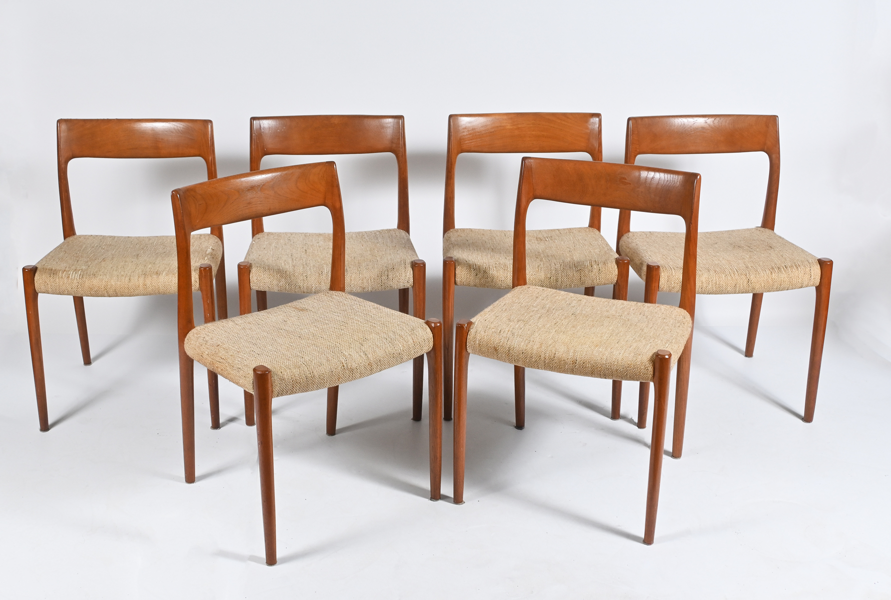 6 PC. DANISH J.L. MOLLER TEAK