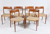 6 PC. DANISH J.L. MOLLER TEAK