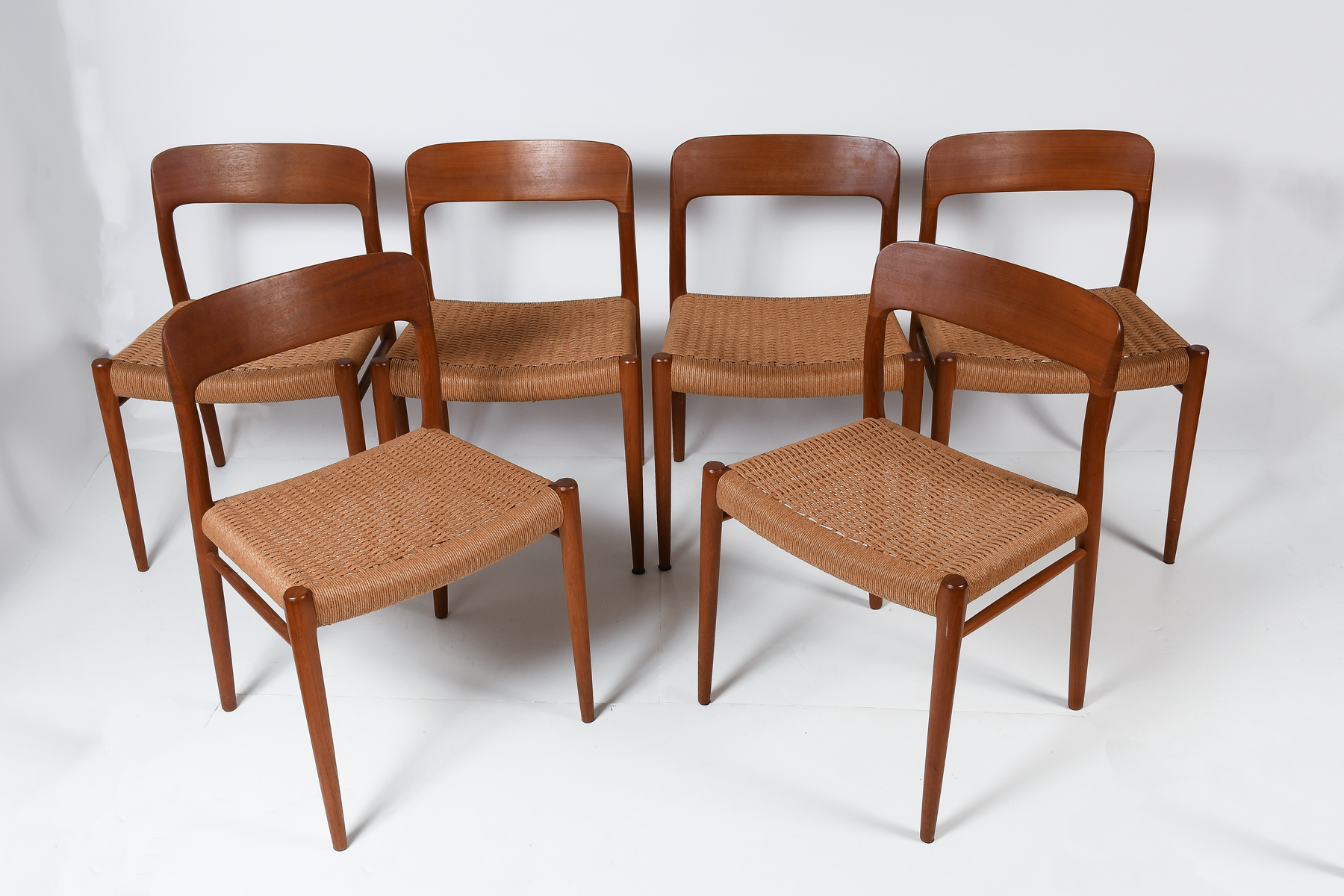 6 PC. DANISH J.L. MOLLER TEAK