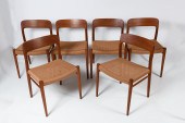 6 PC. DANISH J.L. MOLLER TEAK