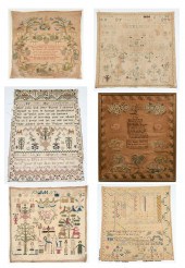 6 PC. EARLY SAMPLER COLLECTION