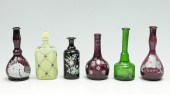 6 PC. ENAMELED GLASS TONIC/BAR