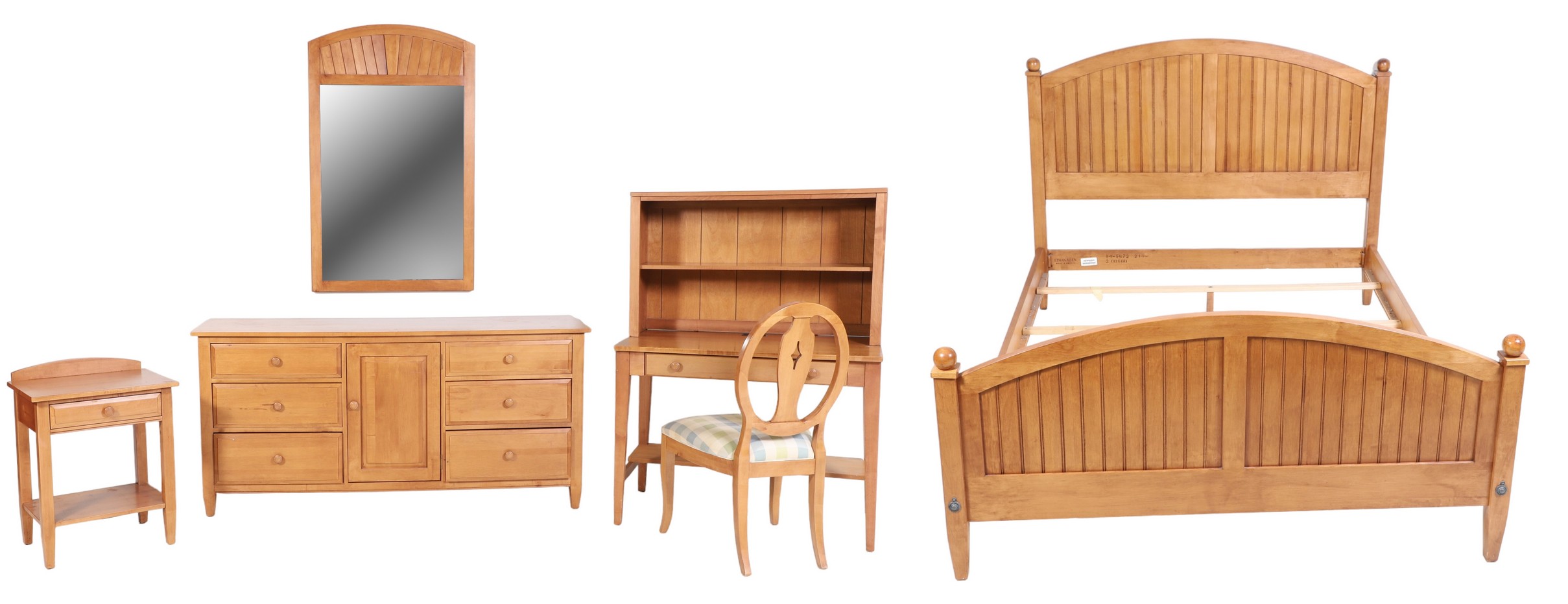 (6) pc Ethan Allen bedroom set, c/o