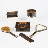 6 PC FRENCH ART DECO VANITY DR