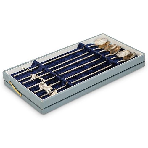 (6 PC) JAPANESE STERLING SILVER