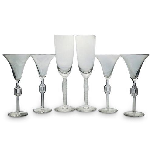 (6 PC) LALIQUE CRYSTAL