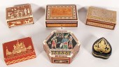 6 PC. LOT OF EXOTIC WOOD AND P