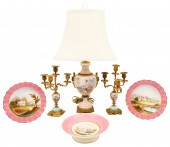 6 PC LOT OF FRENCH PORCELAIN S