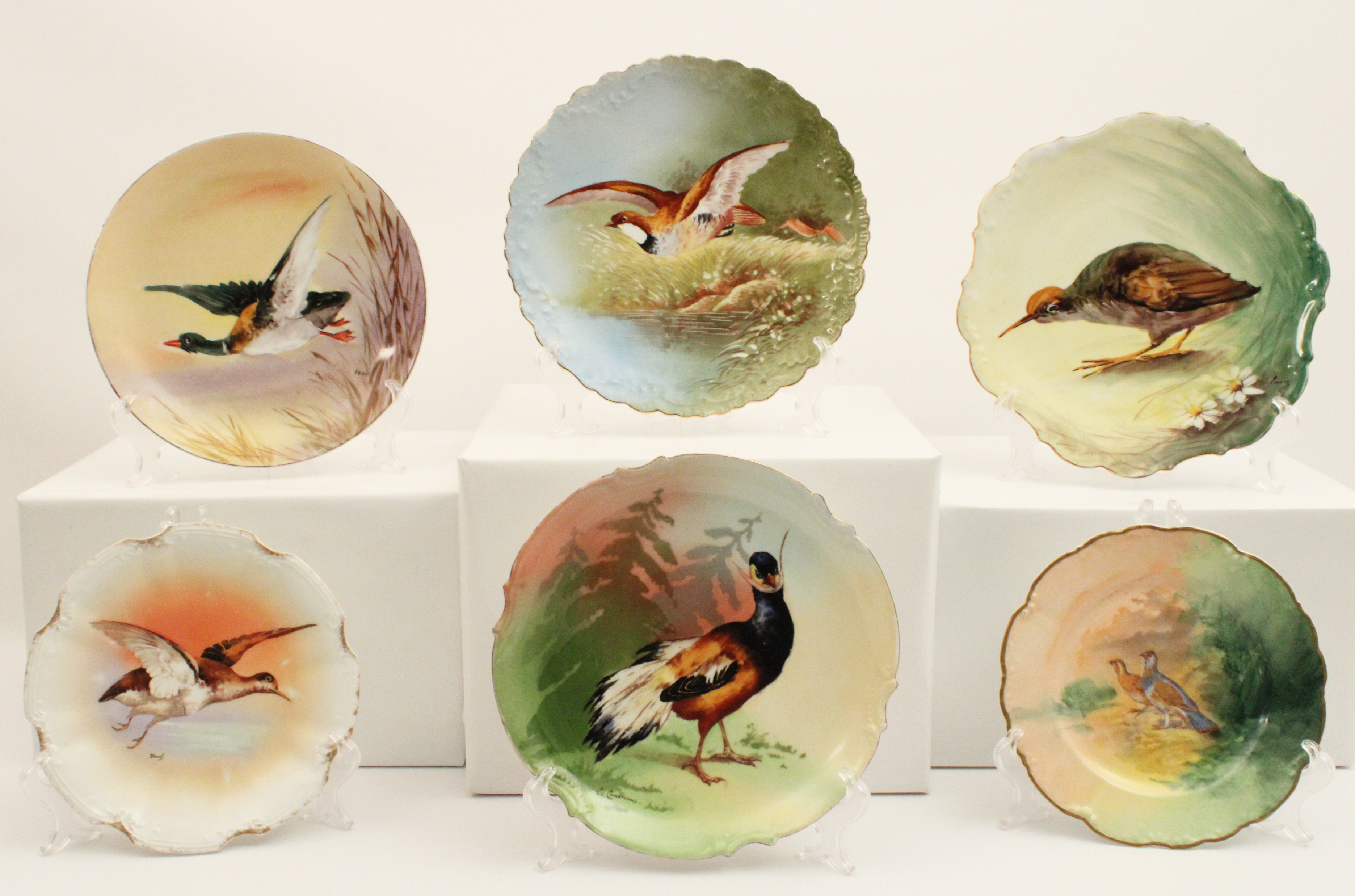6 PC. LOT OF HAND PAINTED LIMOGES