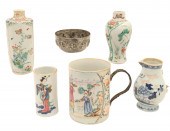 6 PC LOT OF ORIENTALIA Six pie