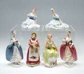 6 PC LOT ROYAL DOULTON & PETIT