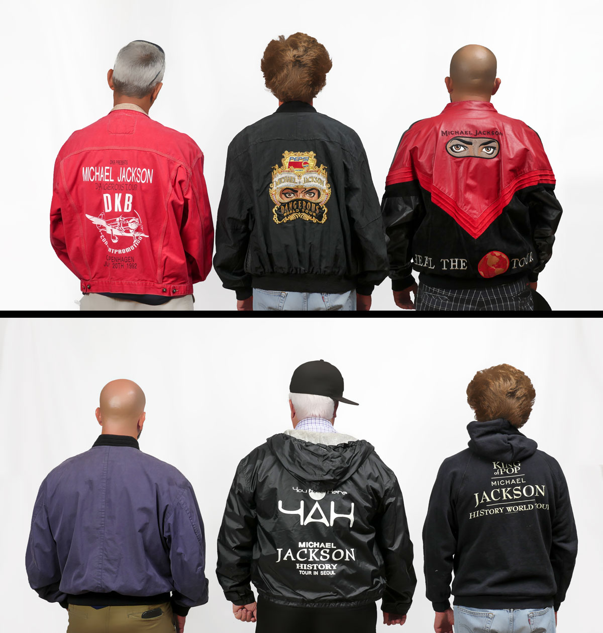6 PC. MICHAEL JACKSON TOUR JACKETS: