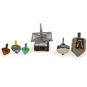 (6 PC) MISCELLANEOUS DREIDELSD