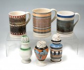 6 PC. MOCHAWARE MUGS & PEPPER