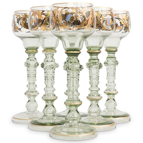 (6 PC) MOSSER WINE GLASSES