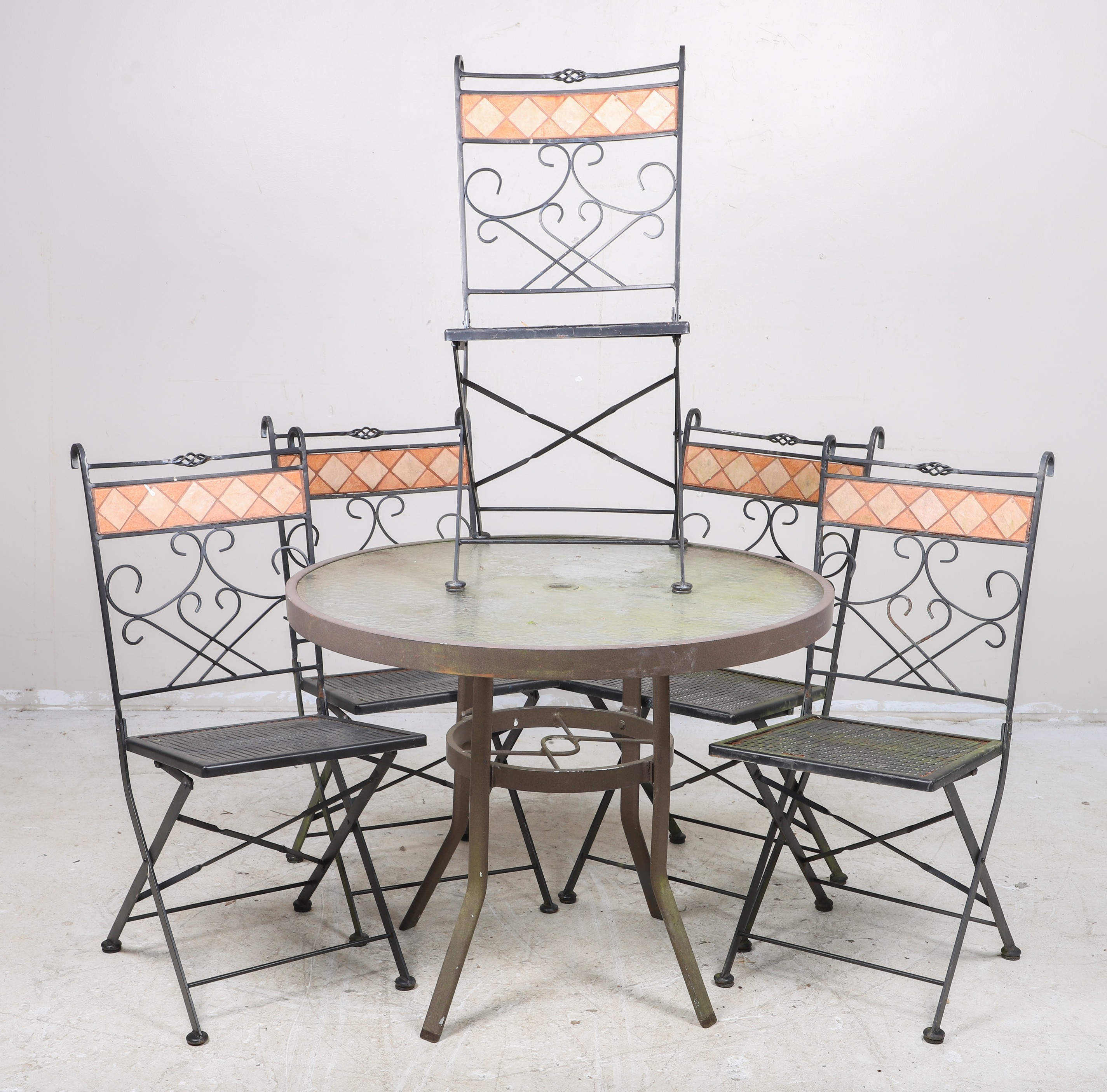 (6) pc Patio dining set, c/o 5