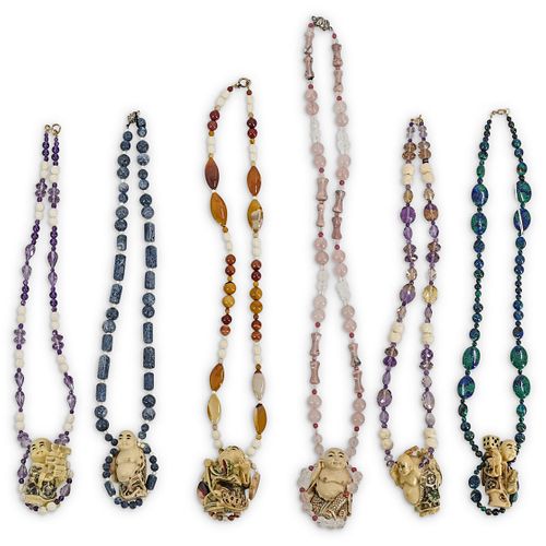 (6 PC) PAULETTE CARVED BONE AND