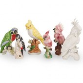 (6 PC) PORCELAIN BIRD FIGURINE