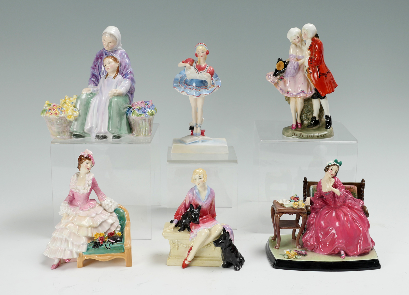 6 PC RARE ROYAL DOULTON LADIES: