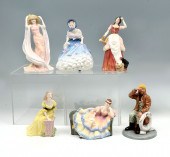 6 PC ROYAL DOULTON FIGURINES: